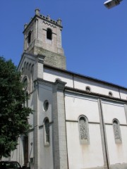 Vue de l'église de Collombey. Cliché personnel (août 2008)