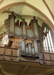Autre vue des orgues en contre-plongée au zoom. Cliché personnel