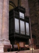 Vue de l'orgue de choeur Merklin. Cliché personnel (août 2008)