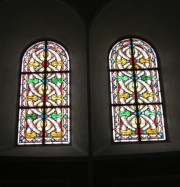 Autre double vitrail dans le choeur (typique de l'Art Nouveau). Cliché personnel