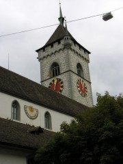 Le clocher de l'église St. Johann. Cliché personnel