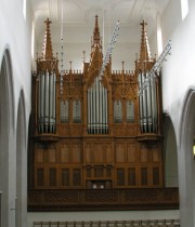Une dernière vue du Grand Orgue Kuhn de St. Johann. Cliché personnel (sept. 2008)