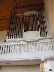 Temple de Cernier. L'orgue. Cliché personnel