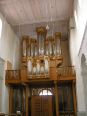 Vue de l'orgue Metzler (1992). Cliché personnel