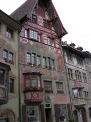 Maison aux façades peintes. Cliché personnel (sept. 2008)
