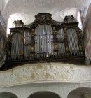 Vue de la Montre restante de l'orgue Mönch de la Trinité à Constance (1926). Cliché personnel (sept. 2008)