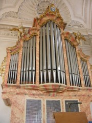 Une dernière vue du buffet d'orgue J. A. Moser (1779). Cliché personnel (oct. 2008)