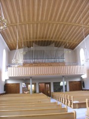 Autre vue de la nef depuis le choeur en direction de l'orgue. Cliché personnel