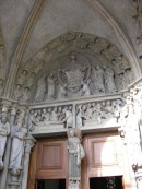 Le Portail Sud dit Portail peint de la cathédrale de Lausanne. Cliché personnel (nov. 2008)
