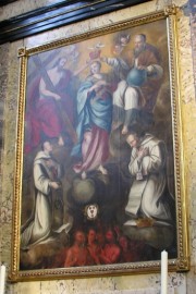 Vue de la peinture de l'autel précédent (à gauche dans la nef). Cliché personnel 2008