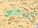 Situation du Royal Albert Hall, plan de Londres 