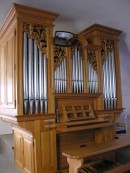 Vue de l'orgue Ayer-Morel à Morlon. Cliché personnel (17.01.2009)