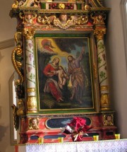 Détail du retable de l'autel droit dédié à Saint Joseph. Cliché personnel