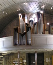 Vue de l'orgue avec éclairage. Cliché personnel