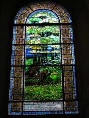 Second vitrail de C. Heaton (thème des saisons), 1904. Cliché personnel
