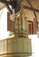 Orgue de transept de l'Oude Kerk à Amsterdam. On y enregistre souvent des disques