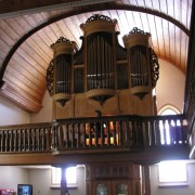 L'orgue de Boudry, sans éclairage artificiel. Cliché personnel