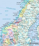 Siruation de la ville de Levanger sur la carte de Norvège