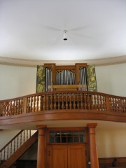Vue de l'orgue Ziegler en tribune. Cliché personnel