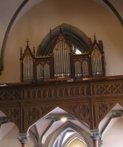 Perspective sur la tribune de l'orgue. Cliché personnel