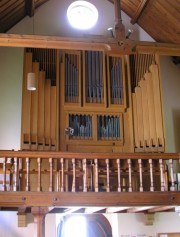 Vue de l'orgue au zoom depuis la nef. Cliché personnel