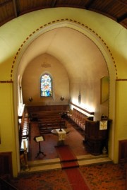 Vue de la nef et du choeur depuis la tribune de l'orgue. Cliché personnel
