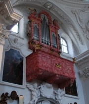 Vue de l'orgue de choeur Victor Ferdinand Bossard (vers 1756-60). Cliché personnel