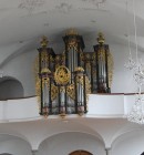 Vue de l'orgue Kuhn (Bossard) de l'église St-Martin de Buochs. Cliché personnel (mai 2009)