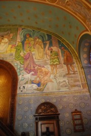 Peinture murale à droite de la chaire (par E. Hermès: les Rois Mages). Cliché personnel