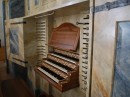 Console de l'orgue J. Bossart / Kuhn à Bellelay (le 6 juin 2009). Cliché personnel