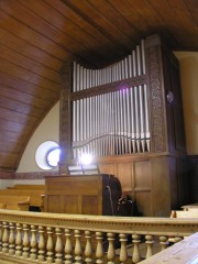Temple de La Brévine, l'orgue. Cliché personnel