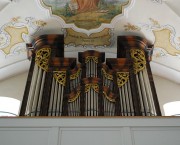 Vue de l'orgue de Niederwald, en contre-plongée. Cliché personnel