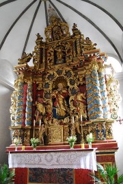 Vue du maître-autel baroque. Cliché personnel