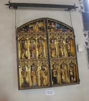 Vue de l'autel portable du 15ème siècle. Cliché personnel
