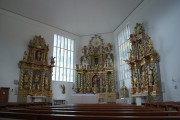 Vue intérieure avec les autels baroques. Cliché personnel