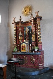 Vue de l'autel consacré à Marie (baroque). Cliché personnel