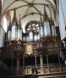 Vue du grand orgue Rinckenbach/Gaillard de la Collégiale de Thann. Cliché personnel (08.2009)