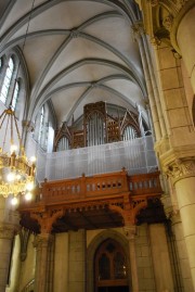L'orgue Kuhn protégé pour la restauration intérieure (oct. 2009). Cliché personnel