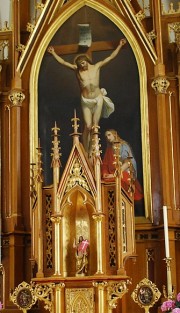 Détail du maître-autel (peinture). Cliché personnel