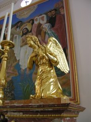 Statue du maître-autel à Montfaucon. Cliché personnel