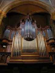 Collégiale de Neuchâtel, l'orgue Walcker (1870). Cliché personnel