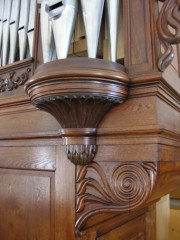 Autre détail du buffet de l'orgue de Montfaucon. Cliché personnel