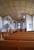 Vue intérieure de l'église de Schöftland. Cliché personnel