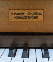 Signature de l'orgue. Cliché personnel