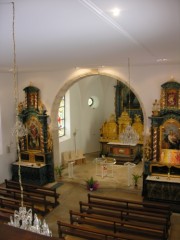 Intérieur baroque de l'église de St-Brais. Une merveille. Cliché personnel