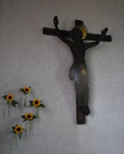 Vue du Christ en croix dans le choeur. Cliché personnel