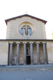 Vue de l'église Ste-Thérèse à Genève. Cliché personnel