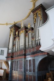Vue d'ensemble de l'orgue depuis la tribune. Cliché personnel