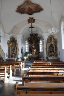 Vue intérieure de la belle nef baroque. Cliché personnel