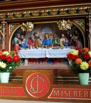 Vue du dernier repas de Jésus avec ses disciples (autel de droite). Cliché personnel